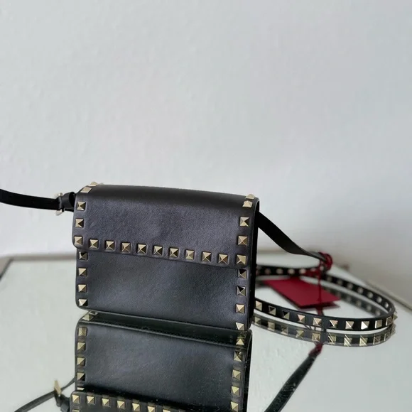 NWT VALENTINO GARAVANI Rockstud leather shoulder bag - Picture 6 of 13